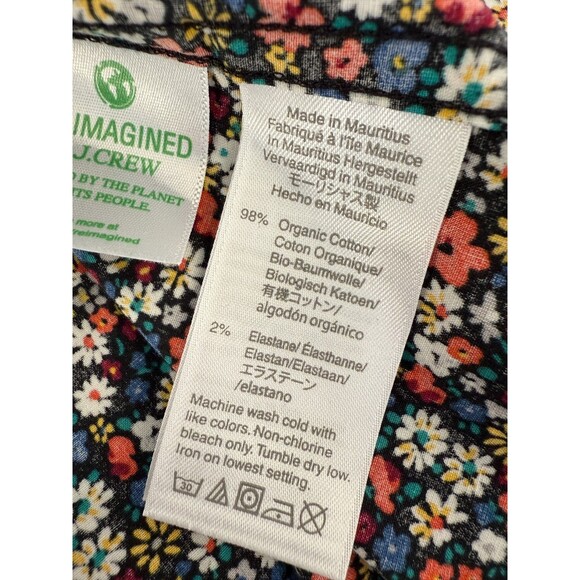 J. Crew Men's Organic Cotton Untucked Slim Fit Long Sleeve Button Front Shirt  L - Picture 5 of 9